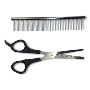 Scissors and Comb for the Dog Grooming and Shaving Kit
