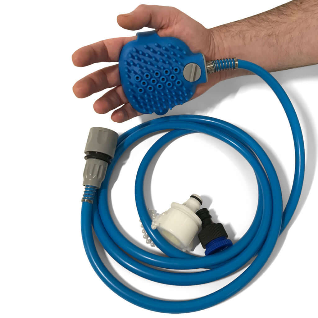 Hand Use of Dog Bath Shower Massage Brush