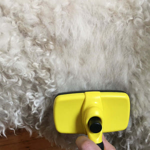 Brushing with the Deshedding Slicker Brush